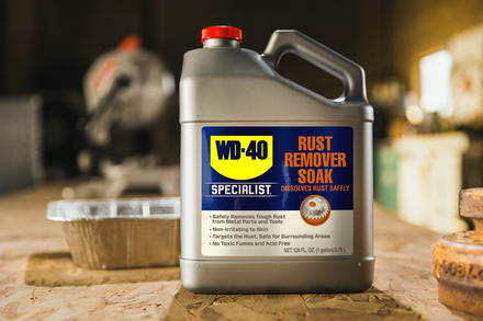WD-40 dust remover soak
