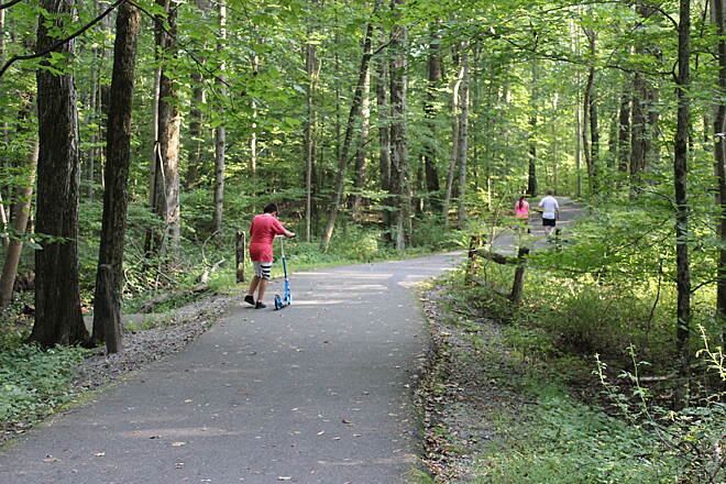 Loantaka Brook Reservation Trail bike path nj