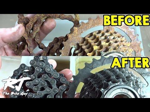 is rusty bike chain bad before after cycling
