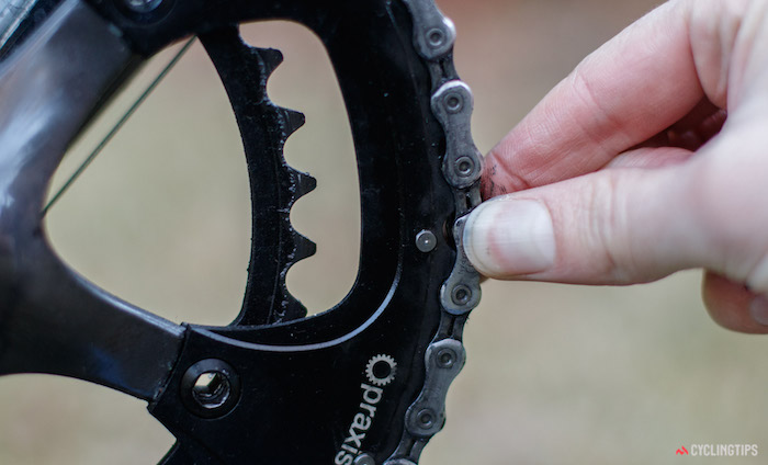 A New Chain or Worn Out Chainring hand fixing